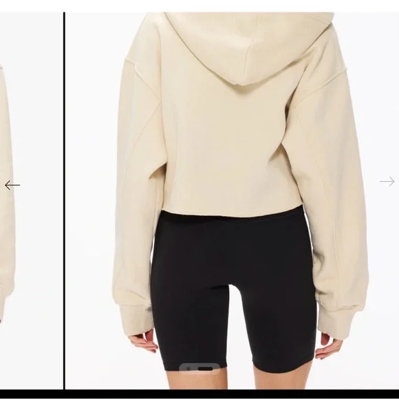 AllFenix Cream Cropped Hoodie - Picture 2 of 6